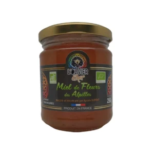 Pot de miel de fleurs des Alpilles bio Olivier d’Aur 250 g – Eygalières