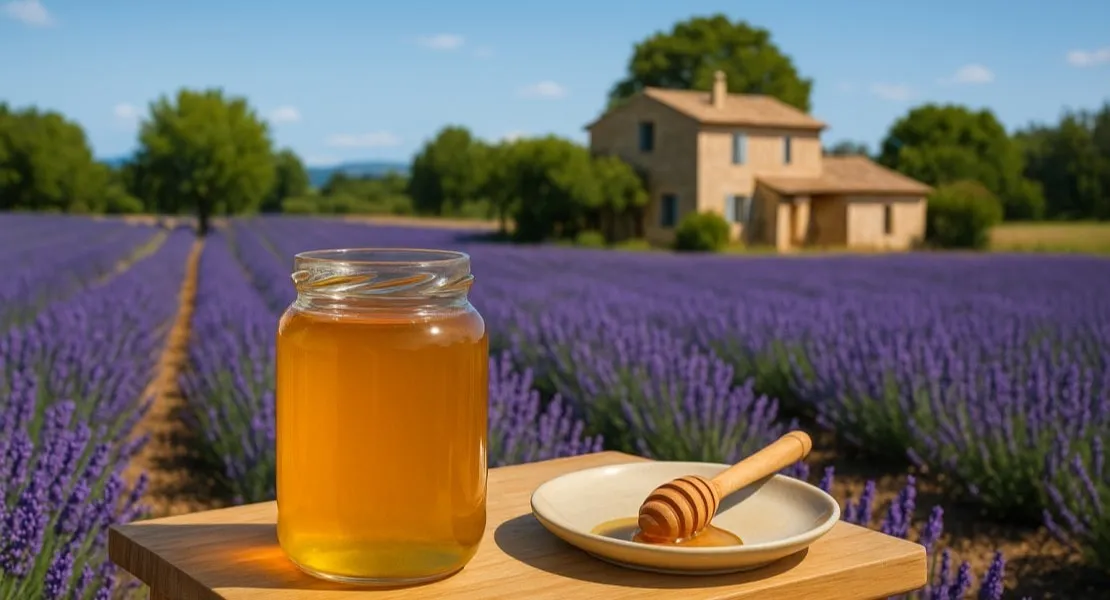 Miel de Provence chez Les Délices de l'olivier dont le miel de lavande, de Garrigue.