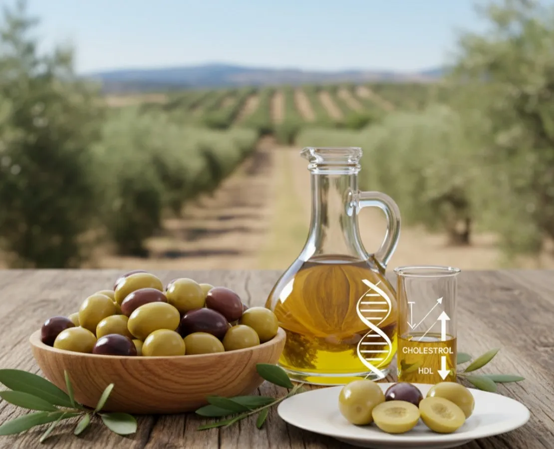 Olives et cholestérol, article Les Délices de l'Olivier