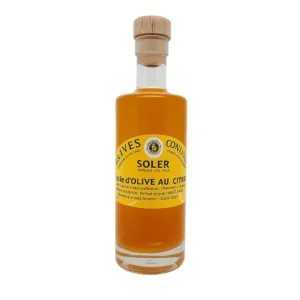 Huile d'olive au citron en bouteille de 25 cl