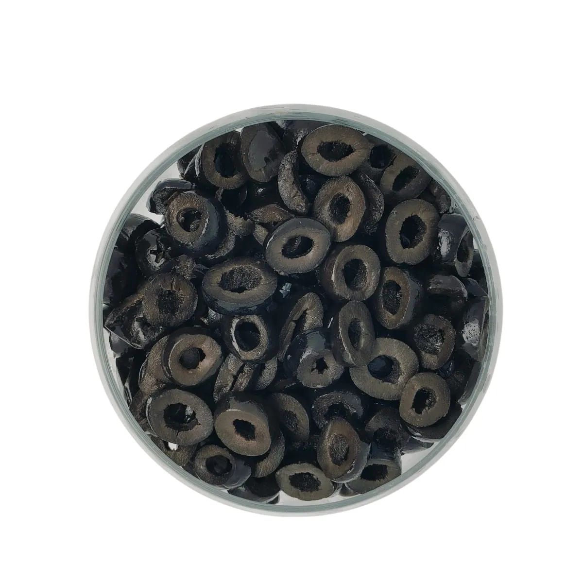 Olives en rondelles idéales pour pizza, cake ou salade.